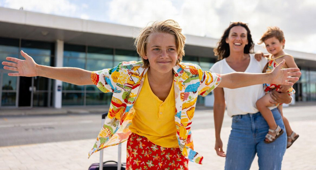 Young student arriving for a LISA! Italian language course for young learners in Florence, Italy