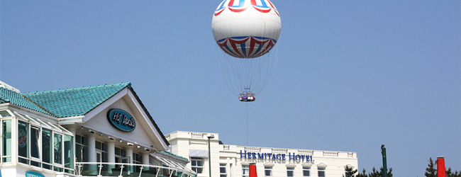 LISA-Sprachreisen-Englisch-Bournemouth-Ballon-Stadtbesichtigung-Aussicht-Panorama
