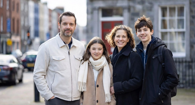 Eltern mit Kindern auf in England auf Sprachreise mit LISA!